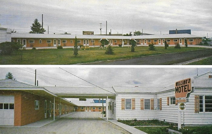 Aspen Motor Inn (Willing Motel) - Old Postcard Photo (newer photo)